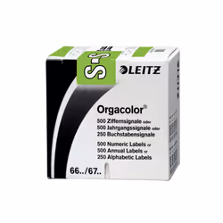 Leitz Orgacolor, Vert, Rectangle aux angles arrondis, 30 x 23 mm, 73 x 73 x 30 mm, 60 g