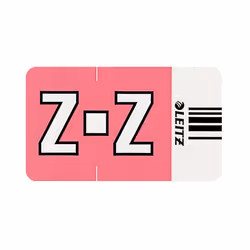 Leitz Orgacolor étiquette auto-collante Rectangle aux angles arrondis Rose