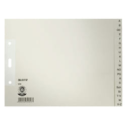 Leitz 12100085 intercalaire de classement Onglet avec index alphabétique Carton Gris