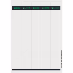 Leitz Etiquettes de dos imprimables PC pour classeurs à levier standard, Gris, Rectangle, Classeur, Papier, 80 g/m², 39 mm