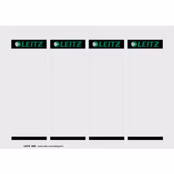 Leitz Etiquettes de dos imprimables PC pour classeurs à levier plastique, Gris, Dossier, Carton, 130 g/m², 5,6 cm, 190 mm