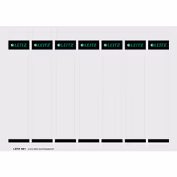 Leitz Etiquettes de dos imprimables PC pour classeurs à levier plastique, Gris, Dossier, Carton, 130 g/m², 3,1 cm, 190 mm