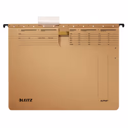 Leitz Alpha, A4, Carton, Métal, Marron, 348 mm, 268 mm, 1 mm
