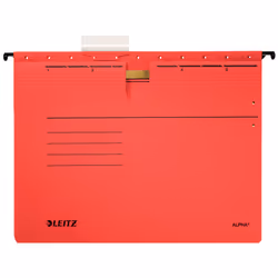 Leitz Alpha, A4, Carton, Métal, Rouge, 225 g/m², FSC, DIN 821, 348 mm
