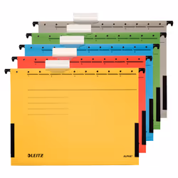Leitz Alpha dossier suspendu A4 Carton Jaune 5 pièce(s)