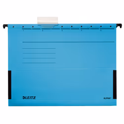 Leitz Alpha, A4, Carton, Métal, Bleu, 225 g/m², FSC, DIN 821, 348 mm