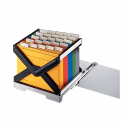 Leitz 23980085, Polystyrène, Gris, A4, 350 mm, 55 mm, 375 mm