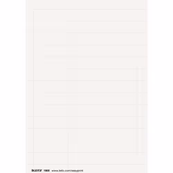 Leitz ALPHA, Blanc, A4, 6 cm, 208 mm, 1 kg, 975 pièce(s)