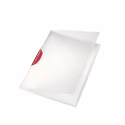 Leitz 41750025, Rouge, Transparent, 30 feuilles, A4, Polycarbonate (PC), Polypropylène (PP), 221 mm, 8 mm