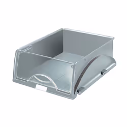 Leitz Corbeille à courrier Sorty A4, Polystyrol, Gris, 285 mm, 385 mm, 1 mm, 750 g