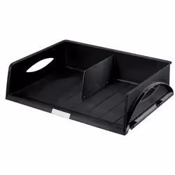 Leitz Corbeille à courrier paysage Sorty A3, Polystyrol, Noir, 490 mm, 385 mm, 125 mm, 1 kg