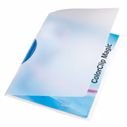 Leitz ColorClip Magic - blue, Polypropylène (PP), 30 feuilles, A4, 220 mm, 310 mm