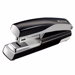 Leitz NeXXt 55050095, 30 feuilles, Noir, Argent, Agrafe papier, Métal, Plastique, 80 g/m², 3 mm