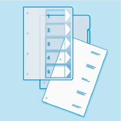 Leitz Intercalaires imprimables PC, en PP, extra large