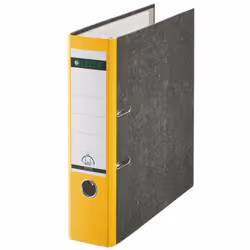 Leitz Plastic Lever Arch File A4 80mm 180°, A4, Jaune, 600 feuilles, 8 cm, 81 mm, 320 mm