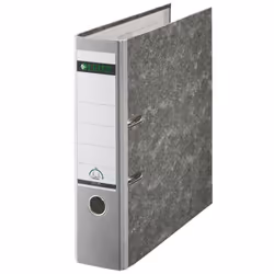 Leitz Plastic Lever Arch File A4 80mm 180°, A4, Gris, 600 feuilles, 8 cm, 81 mm, 320 mm