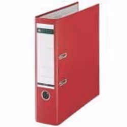 Leitz Plastic Lever Arch File A4 80mm 180° Red, A4, Rouge, 500 feuilles, 8 cm