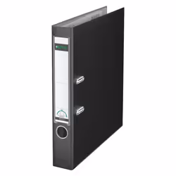 Leitz 180° Lever Arch File Plastic 50 mm, A4, Plastique, Noir, 350 feuilles, 5 cm, 55 mm