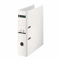 Leitz 10135001, A4, Anneau en D, Rangement, Papier, Polypropylène (PP), Blanc, 600 feuilles