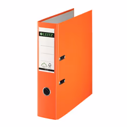 Leitz 10135045, A4, Anneau en D, Rangement, Papier, Polypropylène (PP), Orange, 600 feuilles
