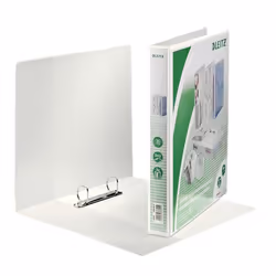 Leitz 42790001, A4, Anneau en D, Rangement, Polypropylène (PP), Blanc, 250 feuilles