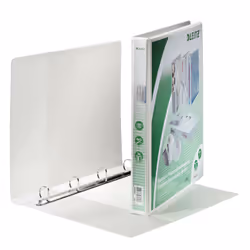 Leitz 42830001, A4, Anneau en D, Présentation, Polypropylène (PP), Blanc, 200 feuilles