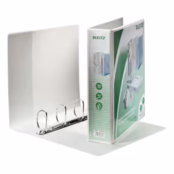 Leitz 42870001, A4, Anneau en D, Présentation, Polypropylène (PP), Blanc, 500 feuilles