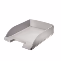 Leitz Plus Briefkorb, Polystyrol, Argent, A4, 255 x 357 x 70 mm, 270 g