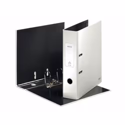 Leitz 180° WOW Lever Arch File - pearl white, A4, Blanc, 600 feuilles, 8 cm, 80 mm, 318 mm