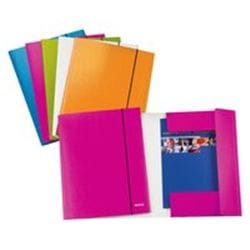 Leitz WOW folder 3 flap Polycarbonate Bleu 350 x 250 mm