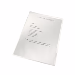 Leitz 40013003, 210 x 297 mm (A4), Transparent, Polypropylène (PP), Mat, Portrait, 220 mm