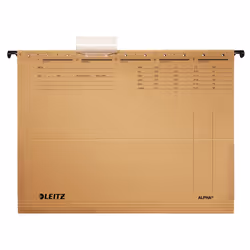 Leitz ALPHA, A4, Carton, Métal, Marron, 348 mm, 260 mm, 90 g