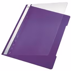 Leitz Standard Plastic File A4 PVC Violet (25), Violet, PVC, A4, 233 mm, 310 mm