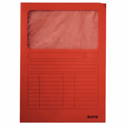 Leitz 39500025, A4, Carton, Rouge, Portrait, 220 mm, 310 mm