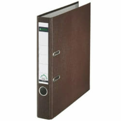 Leitz 180° Plastic Lever Arch File classeur à anneaux A4 Marron