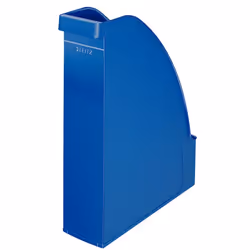 Leitz Plus, Polystyrène, Bleu, Mat, A4, Brochure, Catalogue, Magazine, 78 mm