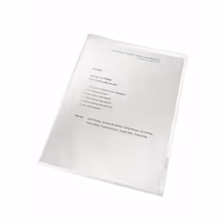 Leitz 40011003, A4, Transparent, 40 feuilles, 220 mm, 313 mm