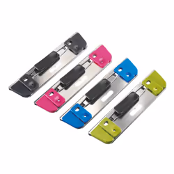 Leitz 17286099, 2 feuilles, Multicolore, Plastique, Acier inoxydable, 8 cm, 30 g, 30 x 125 x 12 mm