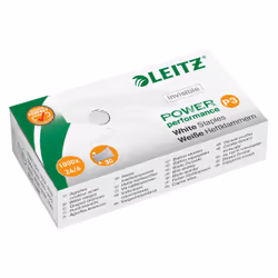 Leitz Power Performance P3, Pack d'agrafes, 6 mm, 1000 agrafes, Blanc, 30 feuilles, 35 mm