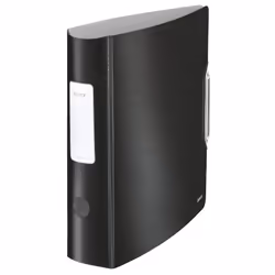 Leitz Classeur à levier Active 180° Style, A4, Polymousse, Noir, 500 feuilles, 80 g/m², 8,2 cm