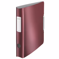 Leitz Classeur à levier Active 180° Style, A4, Polymousse, Rouge, 350 feuilles, 80 g/m², 6,5 cm