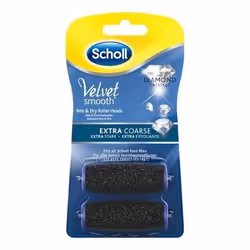 Scholl 3040423, Noir, Tête de rouleau de remplacement, 2 pièce(s)