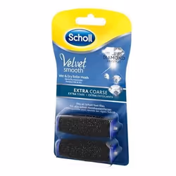 Scholl 3040423 accessoire pour râpe à pieds électrique Noir Tête de rouleau de remplacement 2 pièce(s)