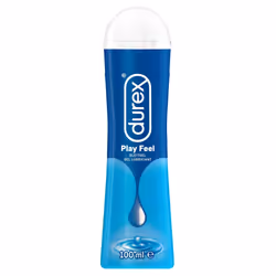 Durex Play Feel Gleitgel, Lubrifiant à base d'eau, 100 ml, Anal, Masturbation, Vaginal, Lubrifiant aromatisé, Bouteille, 1 pi ...