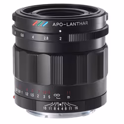 Voigtländer 50 mm/1:2,0 APO-LANTHAR E MILC Objectif standard Noir