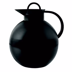 Alfi Kugel Carafe Noir Mat 940ml, Verseuse, 940 L, Noir, Rond, Couvercle basculant, 174 mm