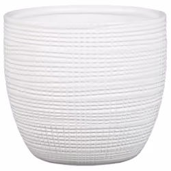 Scheurich Corteza 866, Kit de plantation en pot, Autonome, Vitrocéramique, Blanc, Rond, Intérieure