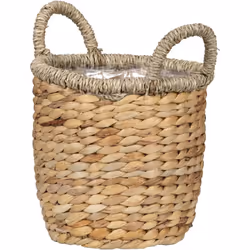 Scheurich Water hyacinth 26, vase en osier/panier-plante/pot en osier avec poignées en Water hyacinth couleur : Nature , 26 c ...