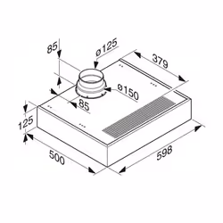 Miele DA 1260 IN hotte Montée au mur Acier inoxydable 355 m³/h C