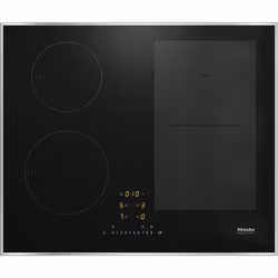 Miele Table de cuisson à induction avec zone de cuisson PowerFlex pour une puissance maximale, Noir, Intégré, 60 cm, Plaque a ...